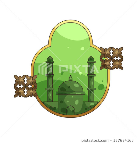 Illustration of mosque Illustration of mosque 137654163