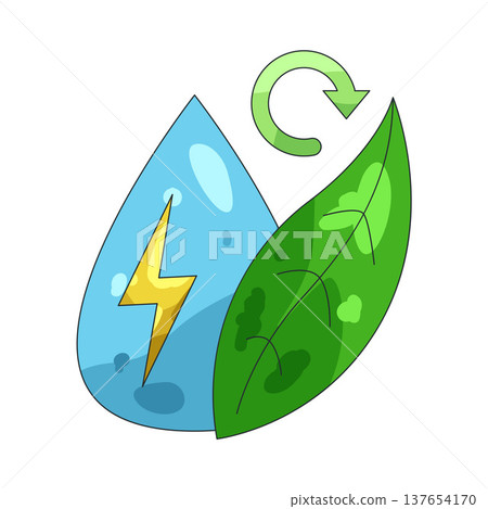 Illustration of Eco water Illustration of Eco water 137654170