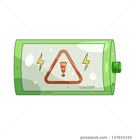 Illustration of low battery Illustration of low battery 137654193