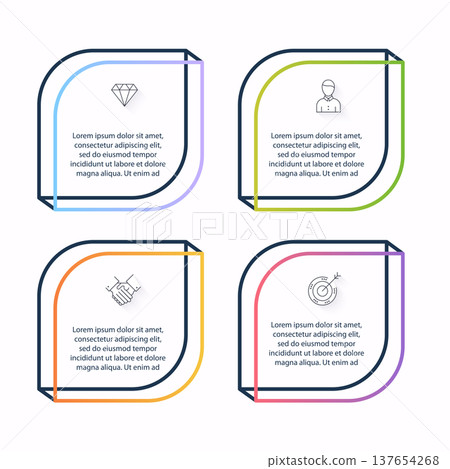 Vector info graphics for your business presentations. Can be used website layout, numbered banners, diagram, horizontal cutout lines, web design. Vector info graphics for your business presentations. Can be used website layout, numbered banners, diagram, horizontal cutout lines, web design. 137654268