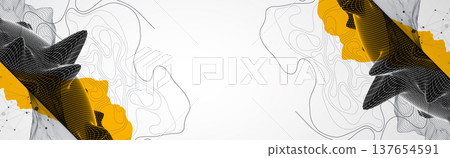 Trendy abstract wireframe background. Mountain art elements. Surface illustration. Vector. Trendy abstract wireframe background. Mountain art elements. Surface illustration. Vector. 137654591