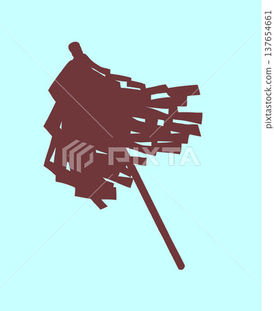Large wand silhouette Large wand silhouette 137654661
