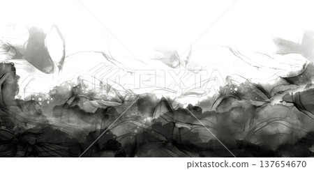 Abstract background border of dynamic passionate black color in liquid acrylic technique,blown with a hair dryer like texture of stone.As a symbol of contemporary art.With empty space in center Abstract background border of dynamic passionate black color in liquid acrylic technique,blown with a hair dryer like texture of stone.As a symbol of contemporary art.With empty space in center 137654670