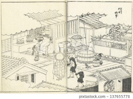 Edo Meisho Zue (Illustrated Guide to Famous Places of Edo): The Tale of Takejo 137655778