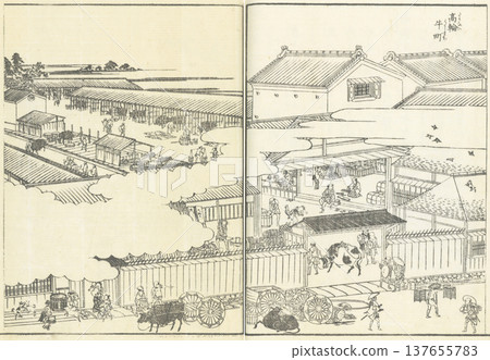 Illustrated Guide to Famous Places of Edo: Takanawa Ushimachi 137655783