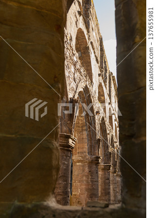 St Andrews Cathedral ruins with gothic stone arches in Scotland St Andrews Cathedral ruins with gothic stone arches in Scotland 137655981