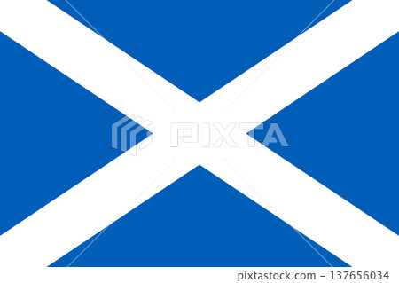 Scotland vector flag in official colors and 3-2 aspect ratio. Scotland vector flag in official colors and 3-2 aspect ratio. 137656034