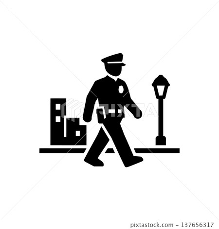 Night Watch City Street Icon 137656317