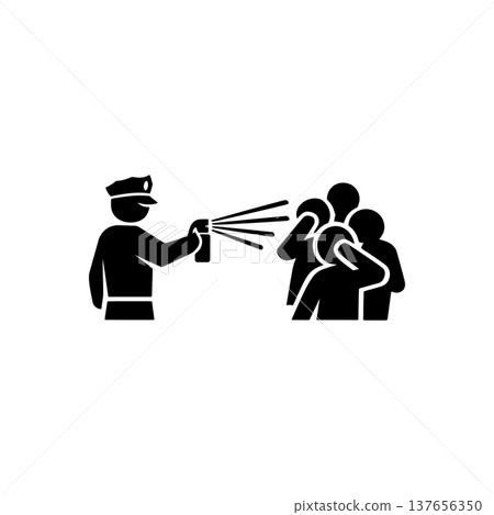 Crowd Control Pepper Spray Icon Crowd Control Pepper Spray Icon 137656350