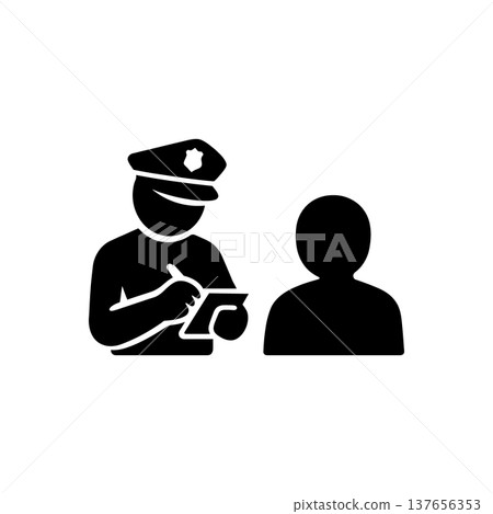 Traffic Citation Violation Report Icon Traffic Citation Violation Report Icon 137656353