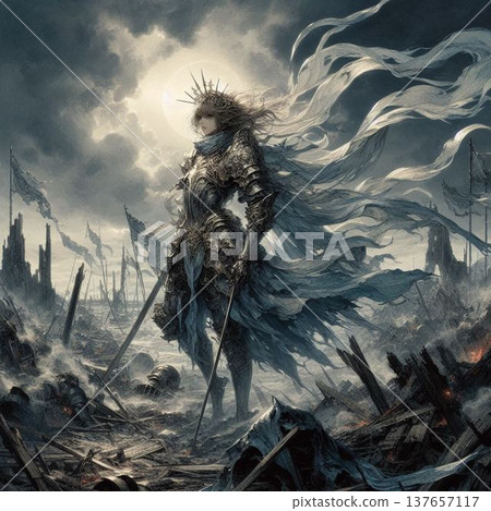 Valkyrie, female holy knight, female knight of a fallen kingdom, female knight 137657117