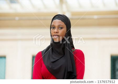 portrait of muslim girl. portrait of muslim girl. 137657912
