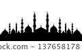 mosque, silhouette, vector 137658178