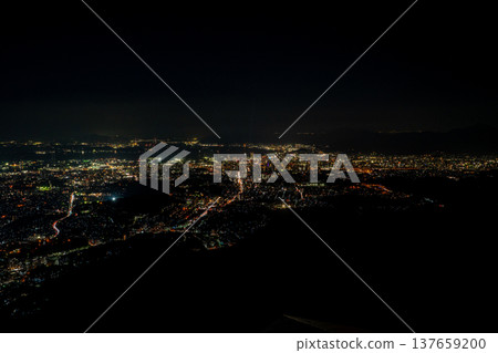Night view of Kitakyushu City from the Mt. Sarakura observation deck 137659200