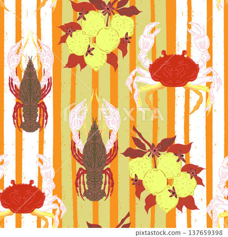 seamless pattern with autumn leaves seamless pattern with autumn leaves 137659398