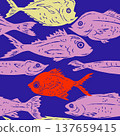 different fish in the water 137659415