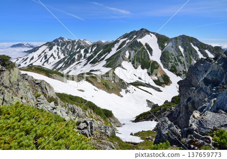 Summer traverse of the Tateyama mountain range Summer traverse of the Tateyama mountain range 137659773