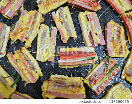 Korean food modeum jeon, Assorted Pancakes . Korea Traditional Festival foods. Korean food modeum jeon, Assorted Pancakes . Korea Traditional Festival foods. 137660079