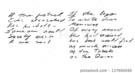 Vintage essay manuscript sheet scribbled antique handwriting in cursive pen and ink totally unreadable nonsense script illegible letters decorative messy writing background for old fashioned paper Vintage essay manuscript sheet scribbled antique handwriting in cursive pen and ink totally unreadable nonsense script illegible letters decorative messy writing background for old fashioned paper 137660086