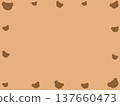 Bear stamp/background frame 137660473