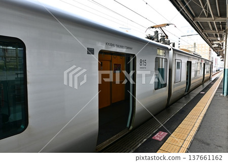 Side of a train car Side of a train car 137661162