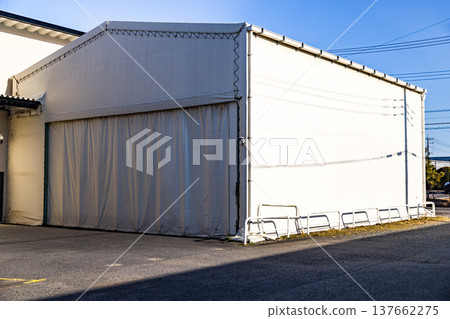 Tent warehouse building permit application 137662275