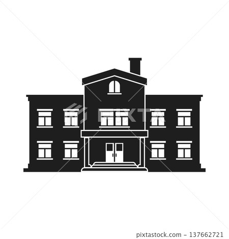 School, bank, college building icon in cartoon flat style. Education house vector illustration on isolated background. College and institute sign business concept. School, bank, college building icon in cartoon flat style. Education house vector illustration on isolated background. College and institute sign business concept. 137662721