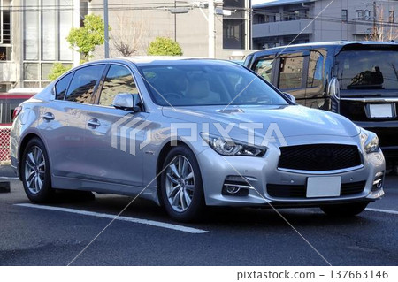 Cars parked in a parking lot 137663146