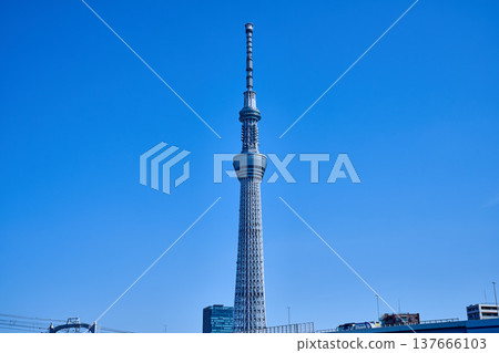 從隅田川看到的天空樹 從隅田川看到的天空樹 137666103