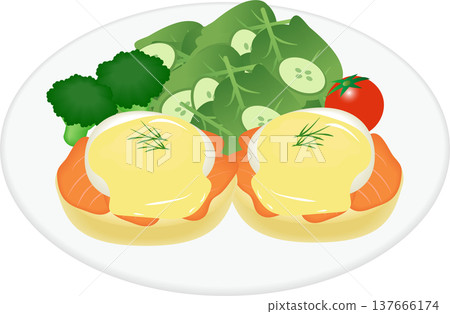 鮭魚班尼迪克蛋 137666174