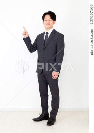 Middle-aged male businessman in a suit Middle-aged male businessman in a suit 137667166