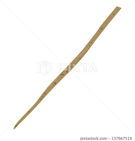 Simple illustration material of the vegetable/ingredient "burdock root". Simple illustration material of the vegetable/ingredient "burdock root". 137667519