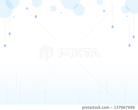 Raindrop frame with a rainy season theme Raindrop frame with a rainy season theme 137667899