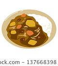 Simple illustration of curry rice 137668398
