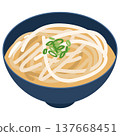 Simple illustration material of udon noodles 137668451
