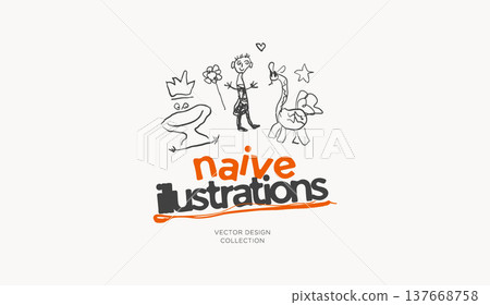Naive Characters Hand Drawn Doodle Childish Illustrations Modern Scribble Style for Logo Design Isolated Vector Set of Fantasy Characters Pencil Drawings Naive Characters Hand Drawn Doodle Childish Illustrations Modern Scribble Style for Logo Design Isolated Vector Set of Fantasy Characters Pencil Drawings 137668758