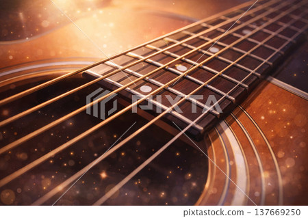 音樂系列：特寫鏡頭下的吉他弦背景 137669250