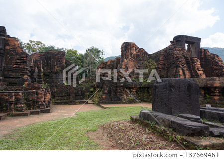 My Son Sanctuary Temple Ruins, Quang Nam Province, Vietnam 137669461