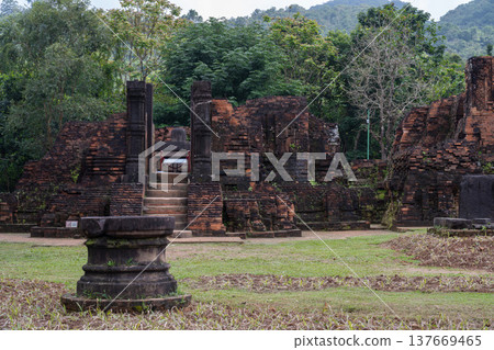 My Son Sanctuary Temple Ruins, Quang Nam Province, Vietnam 137669465