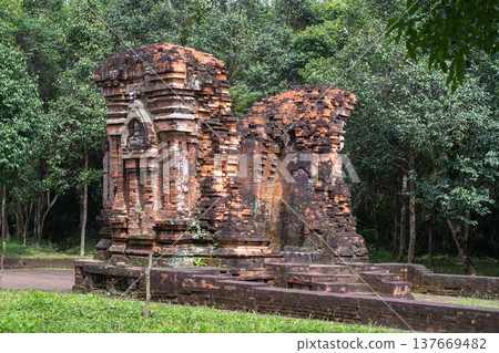 My Son Sanctuary Temple Ruins, Quang Nam Province, Vietnam My Son Sanctuary Temple Ruins, Quang Nam Province, Vietnam 137669482