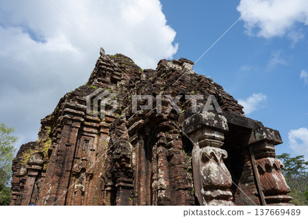 My Son Sanctuary Temple Ruins, Quang Nam Province, Vietnam 137669489