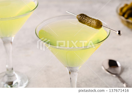 Dill Pickle Martini Vodka. Dill Pickle Martini Vodka. 137671416