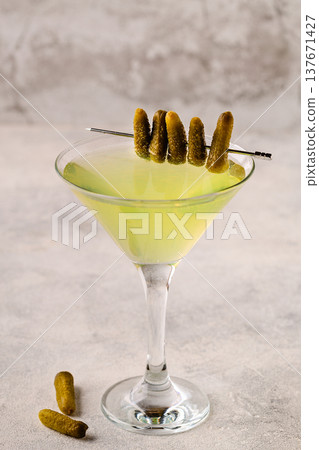 Dill Pickle Martini Vodka. Dill Pickle Martini Vodka. 137671427