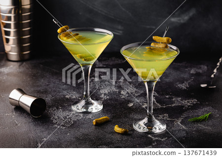 Dill Pickle Martini Vodka. Dill Pickle Martini Vodka. 137671439