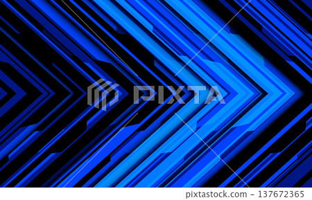 Abstract blue black arrow cyber technology futuristic direction design modern background vector Abstract blue black arrow cyber technology futuristic direction design modern background vector 137672365
