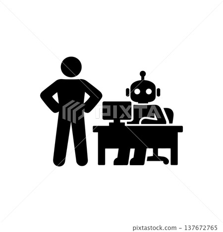 Automation and Job Displacement Icon 137672765
