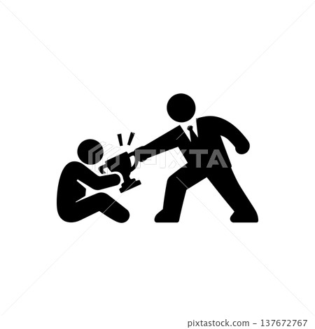 Credit Theft and Seizing Icon 137672767