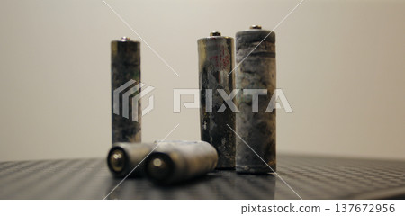 Oxidation reaction on the batteries need to be recycling Oxidation reaction on the batteries need to be recycling 137672956