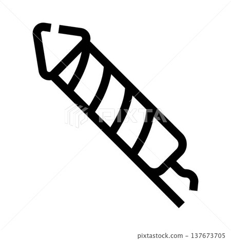 Firework rocket icon for festive celebration events 137673705