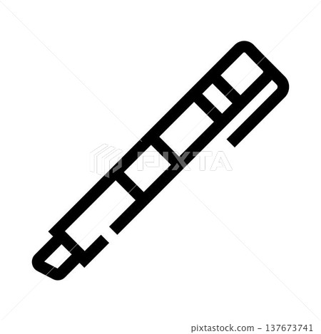 Highlight marker line icon for education and office 137673741
